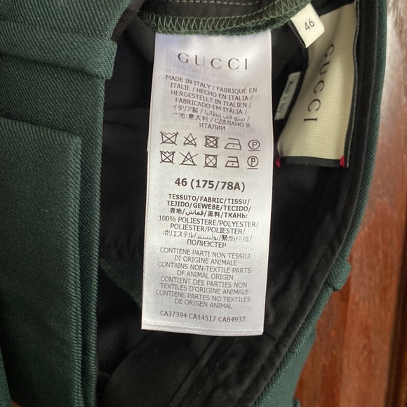 SOLD NWT Gucci Green Flare Pants - Picture 5 of 5